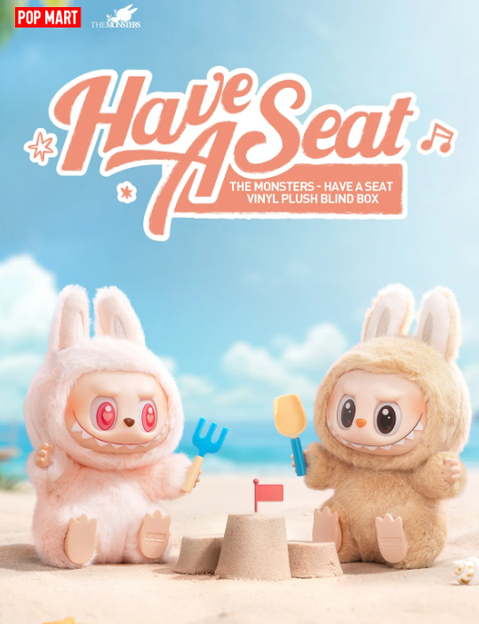 Labubu V2 THE MONSTERS- Have a Seat ビニールプラッシュブラインドボックス