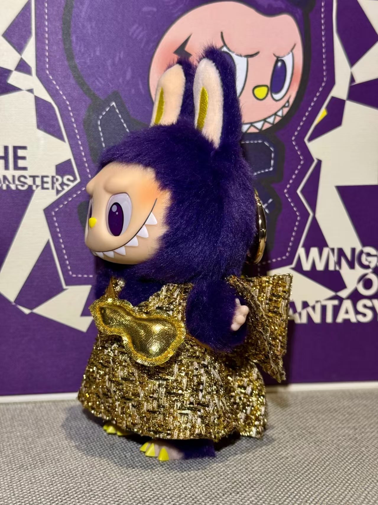 LABUBU Wings of fortune ゴム裏のぬいぐるみ人形
