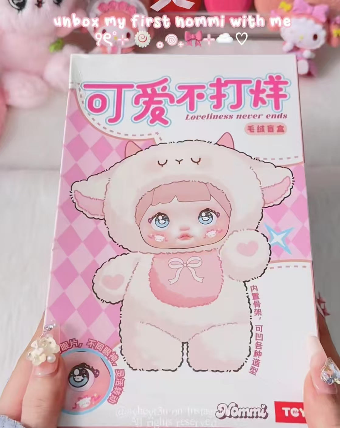 NOMMI v1 かわいい、閉じない。 シリーズプラッシュブラインドボックス